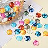 50Pcs Luminous Glass Cabochons sgGLAA-SZ0001-15B-7