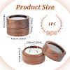Round Wooden Engagement Ring Boxes CON-WH0093-03B-2