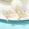 Brass Micro Pave Cubic Zirconia Cuff Earrings for Women CU-CBAE7DF-26G-3