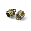 Tibetan Style Alloy Cord Ends TIBEP-Q034-AB-NR-2