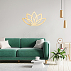 1Pc Acrylic Mirror Lotus Wall Decorations AJEW-CN0001-35A-5