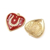304 Stainless Steel Enamel Pendants STAS-C158-12G-02-2