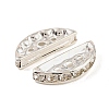 Brass Crystal Rhinestone Spacer Bars RB-T019-02B-02S-2