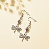 Alloy Dragonfly Dangle Earrings EJEW-JE04911-05-3