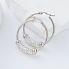 304 Stainless Steel Hoop Earrings BN4899-3