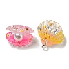 Luminous Transparent Resin Pendants RESI-E054-03P-3