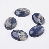 Natural Sodalite Flat Back Cabochons G-G741-30x40mm-06-1