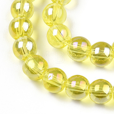 Electroplate Transparent Glass Beads Strands LS-GLAA-T032-T6mm-AB12-1