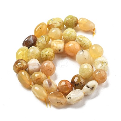 Natural Yellow Opal Beads Strands G-C179-F03-01-1