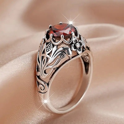 Alloy and Rhinestone Finger Rings for Women FS-WG94321-02-1