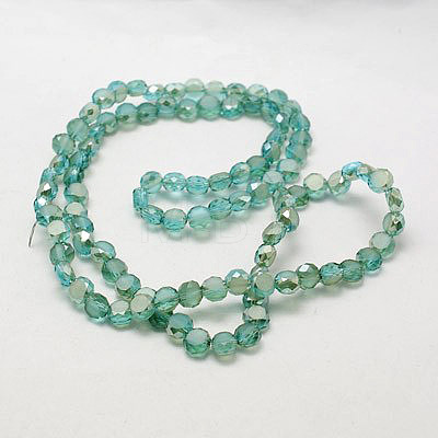 Electroplate Glass Beads EGLA-D028-17-1