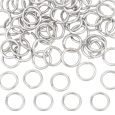 60Pcs Tarnish Resistant 304 Stainless Steel Open Jump Rings STAS-LP0001-39P-08-1