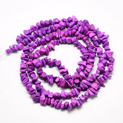 Synthetic Turquoise Beads Strands G-R002-03-1