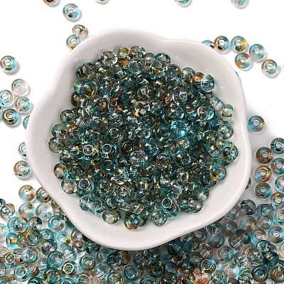 Baking Paint Transparent Colours Glass Round Beads SEED-L011-13A-02-1