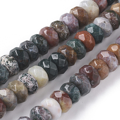 Natural Ocean Jasper Beads Strands G-F668-01-B-1