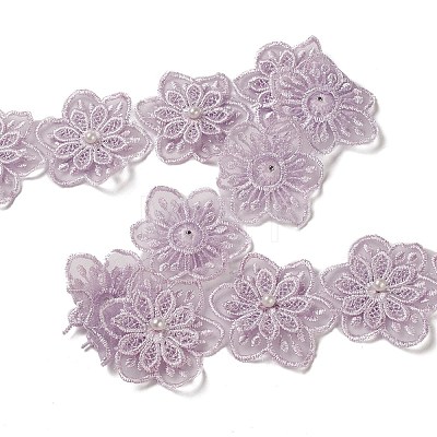 Flower Polyester Lace Trim OCOR-XCP0001-85-1