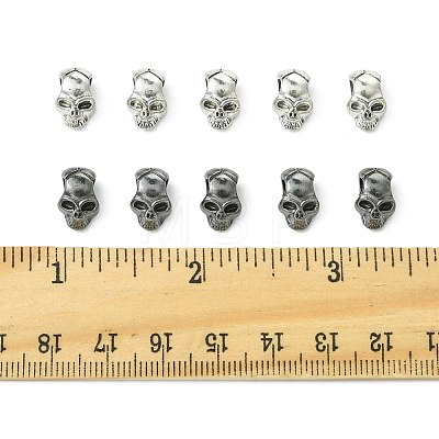 30Pcs 2 Colors Tibetan Style Alloy European Beads TIBEB-FS0001-19-1