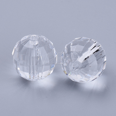 Transparent Acrylic Beads X-TACR-Q254-18mm-V01-1
