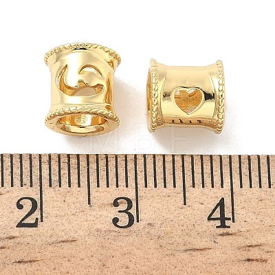 Brass European Beads KK-B166-01G-6-1