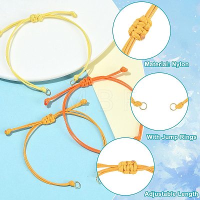 24Pcs Polyester Cord Bracelets Making AJEW-FS00006-1
