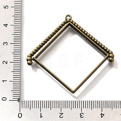 Alloy Open Back Bezel Pendants PALLOY-I223-08AB-1