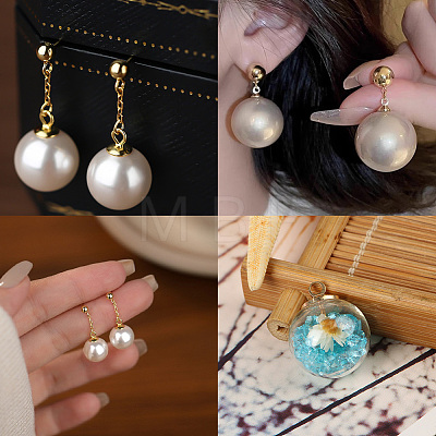 120Pcs 6 Styles Brass Bead Cap Pendant Bails DIY-SP0004-25LG-1
