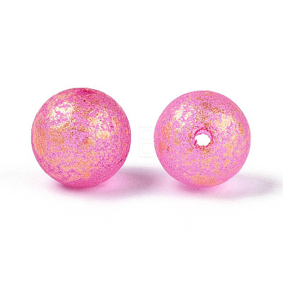Baking Paint Glass Beads DGLA-N014-8mm-01F-1