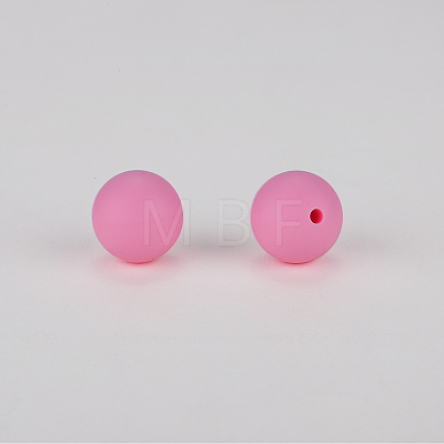 Round Silicone Focal Beads SI-JX0046A-72-1