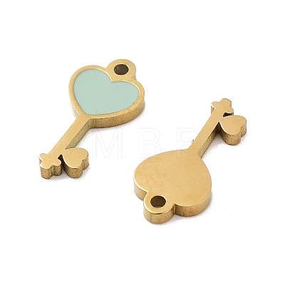 Ion Plating(IP) 316 Stainless Steel Enamel Charms STAS-U014-63G-02-1