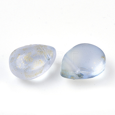 Transparent Spray Painted Glass Beads GLAA-T017-01-A02-1