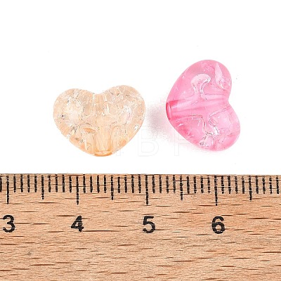 Transparent Crackle Acrylic Beads MACR-K361-34-1