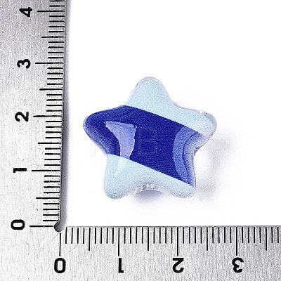 Printed Transparent Acrylic Beads OACR-N161-07A-1