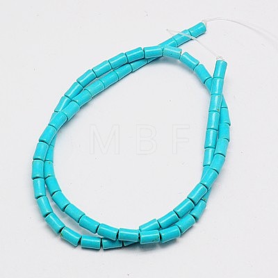 Synthetic Turquoise Beads Strands X-TURQ-G120-5x9mm-10-1