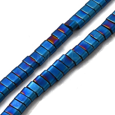 2-Hole Electroplated Synthetic Non-magnetic Hematite Beads Strands G-L613-A01-01-1