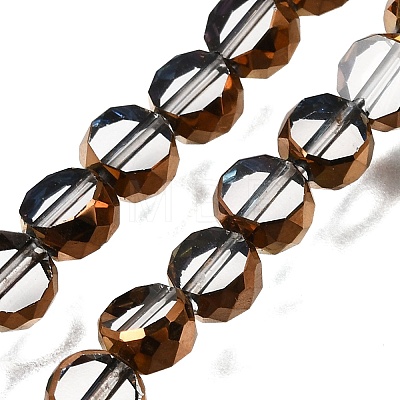 Electroplated Transparent Glass Beads Strands GL-CBA98F0-06B-06-1