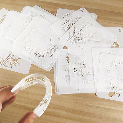PET Plastic Drawing Painting Stencils Templates DRAW-PW0001-235D-1
