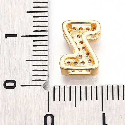 Brass Micro Pave Cubic Zirconia Charms KK-N254-217G-Z-1