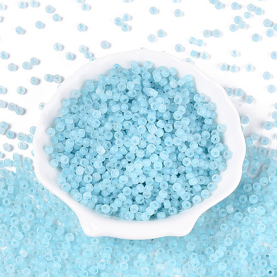 6/0 Transparent Inside Colours Glass Seed Beads SEED-N008-08H-1