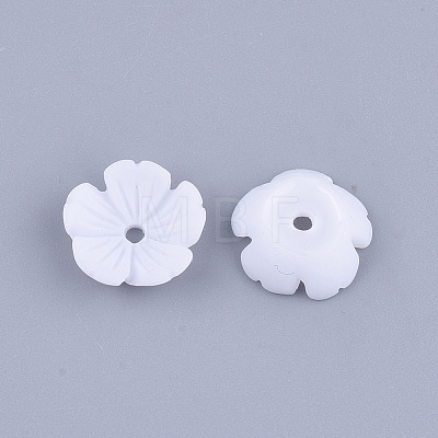 Opaque Resin Bead Caps X-RESI-T040-031C-1