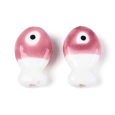Handmade Porcelain Ceramic Beads PORC-T134-26D-1