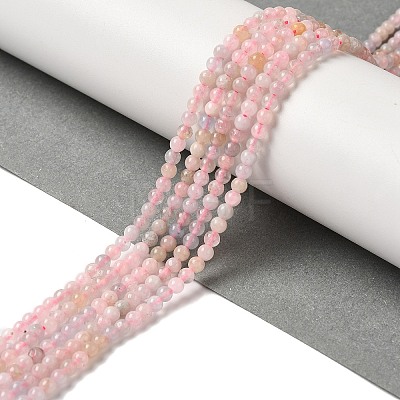 Natural Morganite Beads Strands G-B090-A24-03-1