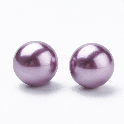 Eco-Friendly Plastic Imitation Pearl Beads MACR-S277-8mm-C26-1