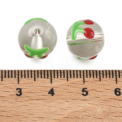Transparent Glass Enamel Beads GLAA-P078-01A-06-1