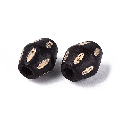 Natural Schima Wood European Beads WOOD-Q001-02-1