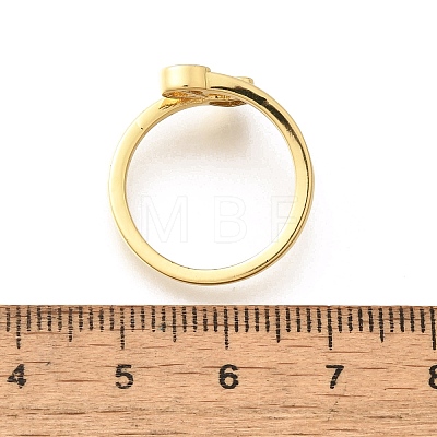 Brass Cuff Rings for Women RJEW-U044-D-1