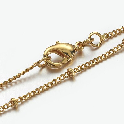 Brass Chain Necklaces X-MAK-F013-07G-1