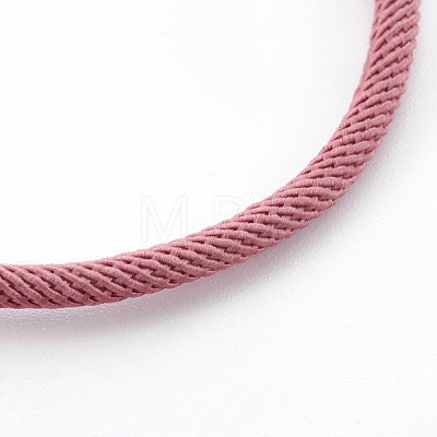 Braided Cotton Cord Bracelet Making MAK-L018-03A-05-P-1