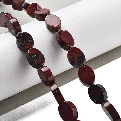 Natural Red Rainbow Jasper Beads Strands G-P559-B19-01-1