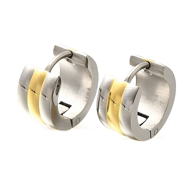 304 Stainless Steel Hoop Earrings for Women EJEW-C096-51GP-1