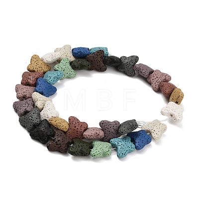 Natural Lava Rock Beads Strands G-G347-02A-1